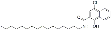 4-chloro-N-hexadecyl-1-hydroxynaphthalene-2-carboxamide CAS#: 74918-83-5