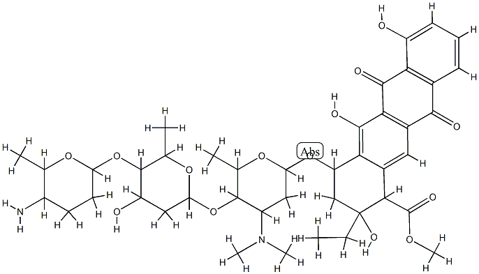 4'''-deoxy-4'''-aminoaclacinomycin CAS#: 76439-76-4