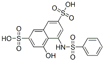 4-hydroxy-5-[(phenylsulphonyl)amino]naphthalene-2,7-disulphonic acid CAS#: 83-22-7