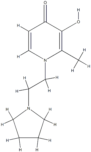 4(1H)-Pyridinone,3-hydroxy-2-methyl-1-[2-(1-pyrrolidinyl)ethyl]-(9CI) CAS#: 742685-28-5