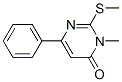 4(3H)-Pyrimidinone, 3-methyl-2-(methylthio)-6-phenyl- CAS#: 74303-68-7