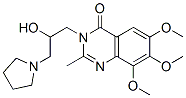 4(3H)-Quinazolinone,  3-[2-hydroxy-3-(1-pyrrolidinyl)propyl]-6,7,8-trimethoxy-2-methyl- CAS#: 764585-86-6