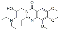 4(3H)-Quinazolinone,  3-[3-(diethylamino)-2-hydroxypropyl]-2-ethyl-6,7,8-trimethoxy- CAS#: 790146-00-8
