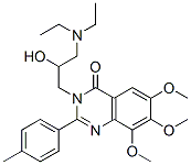 4(3H)-Quinazolinone,  3-[3-(diethylamino)-2-hydroxypropyl]-6,7,8-trimethoxy-2-(4-methylphenyl)- CAS#: 781552-31-6