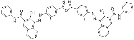 4,4'-[1,3,4-OXADIAZOLE-2,5-DIYL]-BIS[(2-METHYL-4,1-PHENYLENE)AZO] BIS[3-HYDROXY]-N-PHENYL-2-NAPHTHALENECARBOXAMIDE CAS#: 73212-59-6