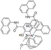 4,4'-[(3,3'-dimethoxy[1,1'-biphenyl]-4,4'-diyl)diazo]bis[3-hydroxy-N-1-naphthylnaphthalene-2-carboxamide] CAS#: 76412-88-9