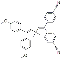 4,4'-[5,5-Bis(4-methoxyphenyl)-3,3-dimethyl-1,4-pentadiene-1,1-diyl]bisbenzonitrile CAS#: 74367-26-3
