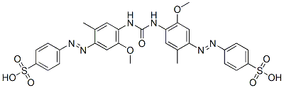 4,4'-[Carbonylbis[imino(2-methyl-5-methoxy-4,1-phenylene)azo]]bisbenzenesulfonic acid CAS#: 72102-82-0