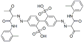 4,4'-bis[[1-[[(2-methylphenyl)amino]carbonyl]-2-oxopropyl]azo][1,1'-biphenyl]-2,2'-disulphonic acid CAS#: 79665-34-2