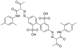 4,4'-bis[[1-[[(2,4-dimethylphenyl)amino]carbonyl]-2-oxopropyl]azo][1,1'-biphenyl]-2,2'-disulphonic acid CAS#: 78952-69-9