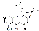 4,5,10-trihydroxy-7-methyl-1,1-bis(3-methylbut-2-enyl)anthracen-2-one CAS#: 73210-82-9