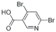 4,6-dibroMopyridine-3-carboxylic acid CAS#: 73027-77-7