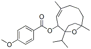 4,8-Dimethyl-1-isopropyl-2-(4-methoxybenzoyloxy)-11-oxabicyclo[6.2.1]undec-3-ene CAS#: 73695-85-9