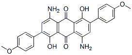4,8-diamino-1,5-dihydroxy-2,6-bis(4-methoxyphenyl)anthraquinone CAS#: 79542-42-0