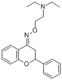 4H-1-Benzopyran-4-one, 2,3-dihydro-2-phenyl-, O-(2-(diethylamino)ethyl )oxime CAS#: 75393-00-9
