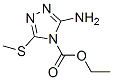 4H-1,2,4-Triazole-4-carboxylicacid,3-amino-5-(methylthio)-,ethylester(9CI) CAS#: 79742-02-2