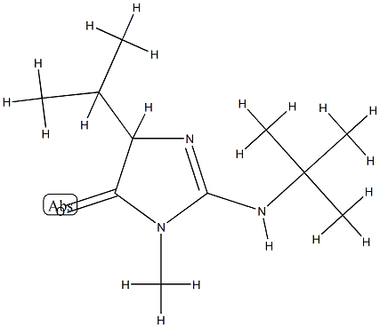 4H-Imidazol-4-one,2-[(1,1-dimethylethyl)amino]-3,5-dihydro-3-methyl-5-(1-methylethyl)-(9CI) CAS#: 787541-53-1