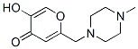 4H-Pyran-4-one, 5-hydroxy-2-[(4-methyl-1-piperazinyl)methyl]- (9CI) CAS#: 794470-75-0