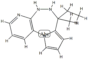 4H-Pyrido[2,3-c]pyrrolo[1,2-e][1,2,5]triazepine,7-ethyl-6,7-dihydro-7-methyl-(9CI) CAS#: 708969-02-2