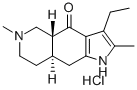4H-Pyrrolo(2,3-g)isoquinolin-4-one, 1,4a,5,6,7,8,8a,9-octahydro-2,6-di methyl-3-ethyl-, hydrochloride, trans-(+-)- CAS#: 78541-98-7