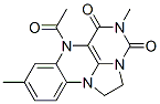 4H,7H-Benz[g]imidazo[1,2,3-ij]pteridine-4,6(5H)-dione,  7-acetyl-1,2-dihydro-5,9-dimethyl- CAS#: 77008-55-0