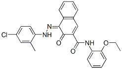 (4Z)-4-[(4-chloro-2-methyl-phenyl)hydrazinylidene]-N-(2-ethoxyphenyl)-3-oxo-naphthalene-2-carboxamide CAS#: 77321-49-4