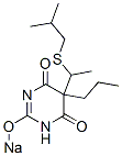 5-[1-(Isobutylthio)ethyl]-5-propyl-2-sodiooxy-4,6(1H,5H)-pyrimidinedione CAS#: 73664-49-0