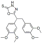 5-[1,2-bis(3,4-dimethoxyphenyl)ethyl]-3H-1,3,4-oxadiazole-2-thione CAS#: 78613-15-7