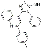 5-[2-(4-METHYLPHENYL)QUINOLIN-4-YL]-4-PHENYL-4H-1,2,4-TRIAZOLE-3-THIOL CAS#: 733031-04-4