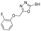 5-[(2-FLUOROPHENOXY)METHYL]-1,3,4-OXADIAZOLE-2-THIOL CAS#: 731001-99-3