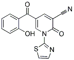 5-(2-HYDROXY-BENZOYL)-2-OXO-1-THIAZOL-2-YL-1,2-DIHYDRO-PYRIDINE-3-CARBONITRILE CAS#: 725717-42-0