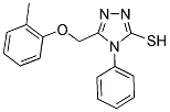 5-[(2-METHYLPHENOXY)METHYL]-4-PHENYL-4H-1,2,4-TRIAZOLE-3-THIOL CAS#: 76111-25-6