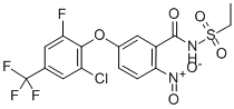 5-[2-chloro-6-fluoro-4-(trifluoromethyl)phenoxy]-N-ethylsulfonyl-2-nit ro-benzamide CAS#: 77227-69-1