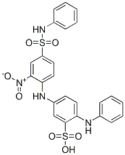 5-[2-nitro-4-[anilinosulphonyl]anilino]-2-anilinobenzenesulphonic acid CAS#: 72829-29-9