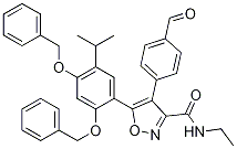5-[2,4-Bis(benzyloxy)-5-isopropylphenyl]-N-ethyl-4-(4-forMylphenyl)isoxazole-3-carboxaMide CAS#: 747414-23-9