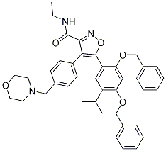 5-(2,4-bis(benzyloxy)-5-isopropylphenyl)-N-ethyl-4-(4-(MorpholinoMethyl)phenyl)isoxazole-3-carboxaMide CAS#: 747414-24-0