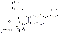 5-(2,4-bis(benzyloxy)-5-isopropylphenyl)-N-ethyl-4-iodoisoxazole-3-carboxaMide CAS#: 747414-22-8