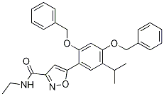 5-(2,4-bis(benzyloxy)-5-isopropylphenyl)-N-ethylisoxazole-3-carboxaMide CAS#: 747414-21-7