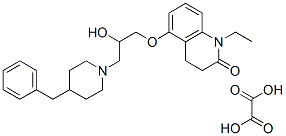 5-[3-(4-benzyl-1-piperidyl)-2-hydroxy-propoxy]-1-ethyl-3,4-dihydroquin olin-2-one, oxalic acid CAS#: 78467-49-9