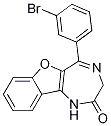 5-(3-Bromophenyl)-1,3-dihydro-2H-benzofuro[3,2-e]-1,4-diazepin-2-one CAS#: 768404-03-1