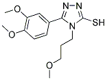 5-(3,4-DIMETHOXY-PHENYL)-4-(3-METHOXY-PROPYL)-4H-[1,2,4]TRIAZOLE-3-THIOL CAS#: 721415-74-3