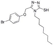 5-(4-BROMO-PHENOXYMETHYL)-4-OCTYL-4H-[1,2,4]TRIAZOLE-3-THIOL CAS#: 748776-61-6