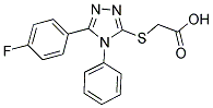 [[5-(4-FLUOROPHENYL)-4-PHENYL-4H-1,2,4-TRIAZOL-3-YL]THIO]ACETIC ACID CAS#: 731827-00-2
