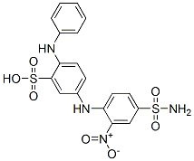 5-[[4-(aminosulphonyl)-2-nitrophenyl]amino]-2-anilinobenzenesulphonic acid CAS#: 72829-30-2