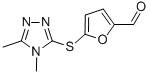 5-[(4,5-DIMETHYL-4H-1,2,4-TRIAZOL-3-YL)SULFANYL]-2-FURALDEHYDE CAS#: 728035-62-9