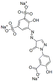 5-[[4,5-Dihydro-4-[(2-hydroxy-3,5-disulfophenyl)azo]-5-oxo-1H-pyrazol]-1-yl]-2-hydroxybenzoic acid trisodium salt CAS#: 72152-57-9
