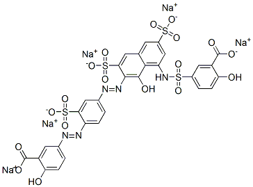 5-[[[7-[[4-[(3-Carboxy-4-hydroxyphenyl)azo]-3-sulfophenyl]azo]-8-hydroxy-3,6-disulfo-1-naphthalenyl]amino]sulfonyl]-2-hydroxybenzoic acid pentasodium salt CAS#: 72379-55-6