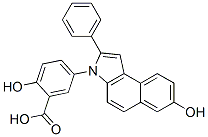 5-(7-Hydroxy-2-phenyl-3H-benz[e]indol-3-yl)salicylic acid CAS#: 77617-68-6