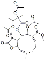 5-Acetoxy-4-(2,3-diacetoxy-2-methyl-1-oxobutoxy)-2,3,3a,4,5,8,9,11a-octahydro-10-methyl-3-methylene-2-oxocyclodeca[b]furan-6-carboxylic acid methyl ester CAS#: 75627-95-1
