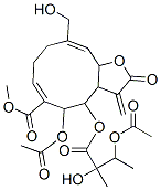 5-Acetoxy-4-(3-acetoxy-2-hydroxy-2-methyl-1-oxobutoxy)-2,3,3a,4,5,8,9,11a-octahydro-10-hydroxymethyl-3-methylene-2-oxocyclodeca[b]furan-6-carboxylic acid methyl ester CAS#: 75627-91-7